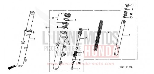 FRONT FORK FES1253 de 2003